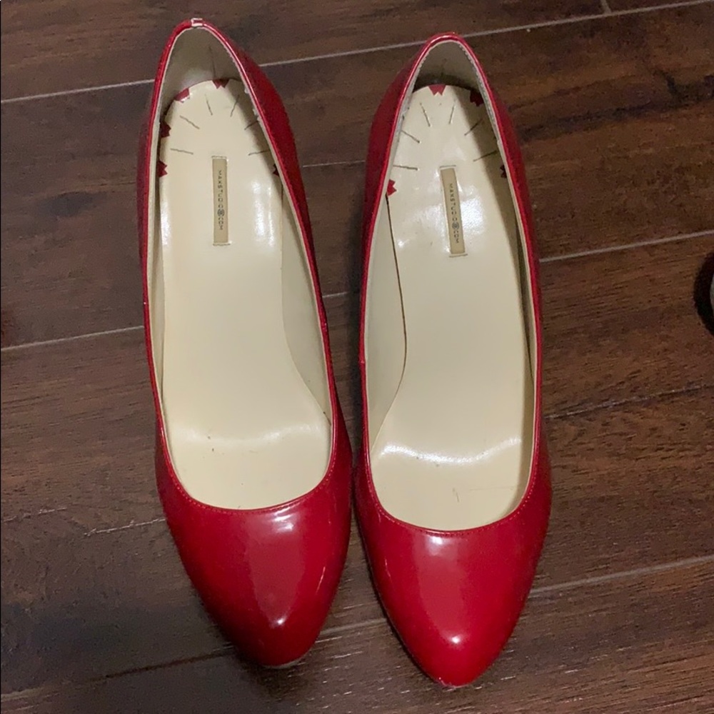 Red 3 1/2 inch heels